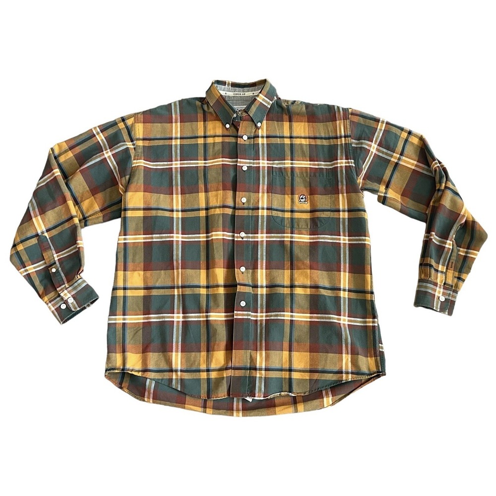 Cinch Mens Shirt Plaid Western Cowboy Long Sleeve Button Up Cotton Size Large